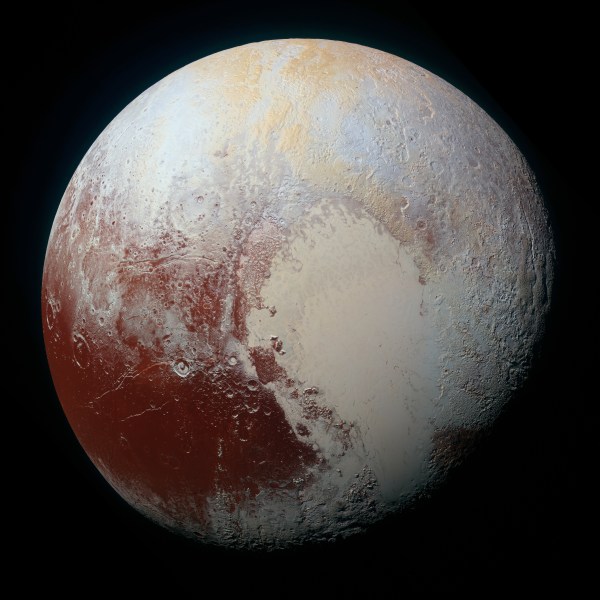 Pluto - aufgenommen von der Raumsonde "New Horizons" am 14. Juli 2015 (Bild: NASA)